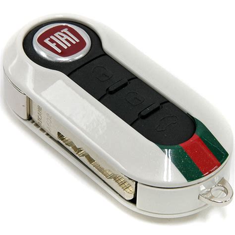 key cover fiat 500 gucci|Fiat 500 Gucci Key Cover Black Metallic Genuine 71771071 .